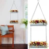 Wolesale Galvanized Metal Hanging Flower Planter Wall Storage4
