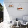 Wolesale Galvanized Metal Hanging Flower Planter Wall Storage3