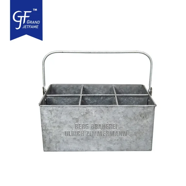 Galvanized Rectangle Bottle Holder Wholesale