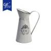 Metal Vintage Jug Rustic Pitcher, Mini French Flower Vase
