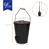 Wholesale Fireplace Tool Set Ash Bucket With Shovel Brush Cleaning3