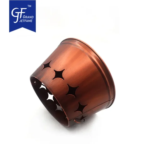 Wholesale Diamond Circular Iron Bucket Candle Bucket With Handle4