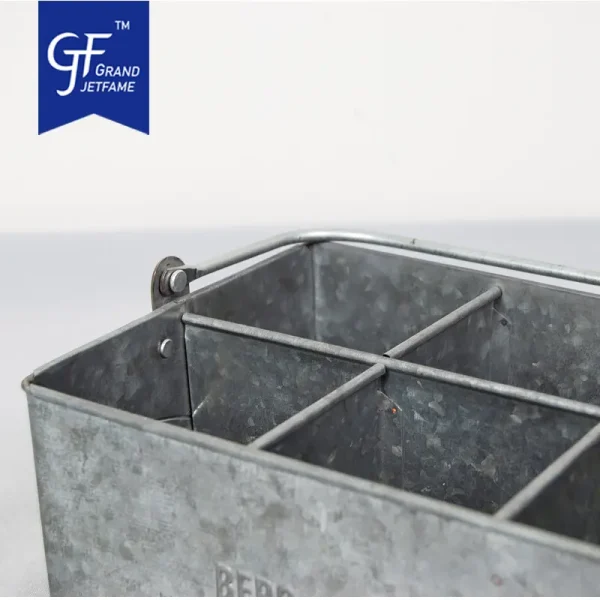 Galvanized Rectangle Bottle Holder Wholesale4