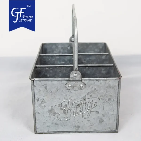 Galvanized Rectangle Bottle Holder Wholesale3