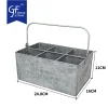 Galvanized Rectangle Bottle Holder Wholesale1