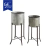 Wholesale Corrugated Metal Planters on Stands1