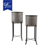 Wholesale Corrugated Metal Planters on Stands1