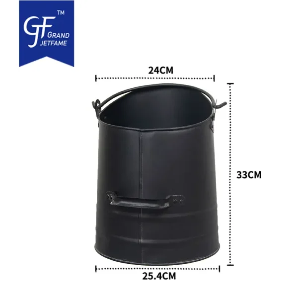 Ash Bucket Pellet Bucket Coal Hod Bucket for Fireplace3