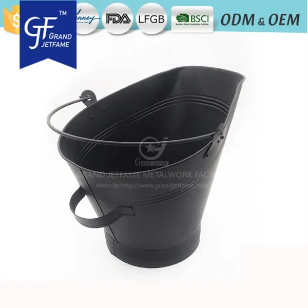 Iron Metal Coal Hod Bucket Coal Pail Ash Bucket Insides Outsides2