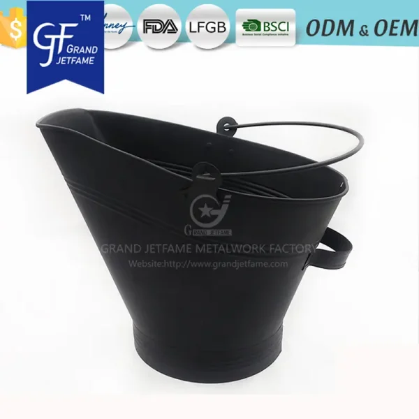Iron Metal Coal Hod Bucket Coal Pail Ash Bucket Insides Outsides5