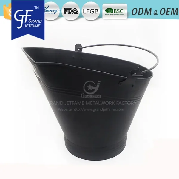 Iron Metal Coal Hod Bucket Coal Pail Ash Bucket Insides Outsides