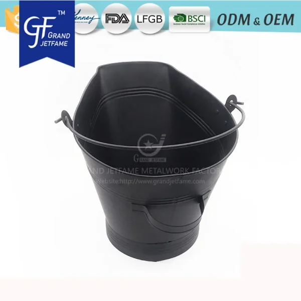 Iron Metal Coal Hod Bucket Coal Pail Ash Bucket Insides Outsides4