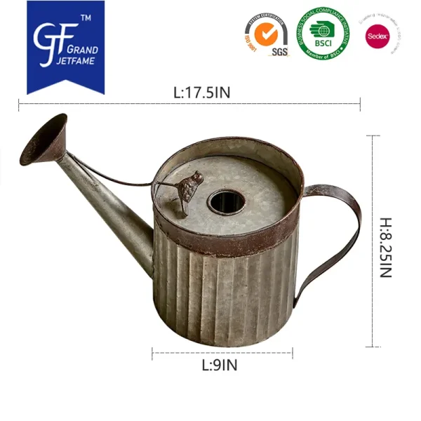 Wholesale Galvanized Bird house Distressed For Hanging3