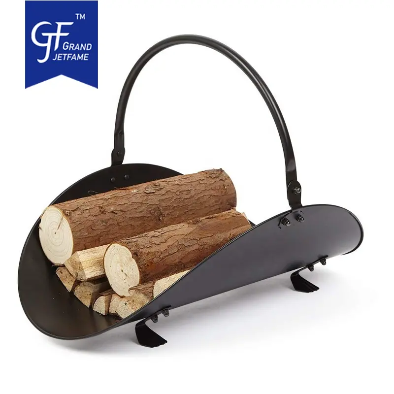 Fireplace Log Holder Wholesale Firewood Carrier Metal Wood Rack Holders