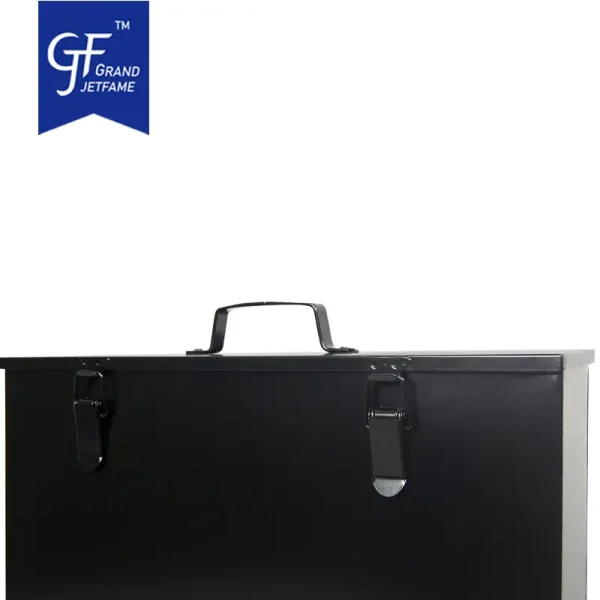 Ash Container Ash Bucket Square Ash Box with Lid Fireplace Grill Oven Wholesale Accessories3