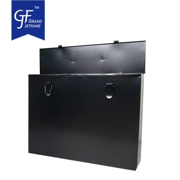 Ash Container Ash Bucket Square Ash Box with Lid Fireplace Grill Oven Wholesale Accessories1
