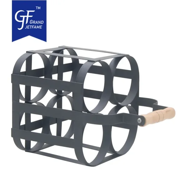 Metal 4/6-Bottle Wine Caddy Beer Bottle Carrier4