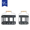 Metal 4/6-Bottle Wine Caddy Beer Bottle Carrier