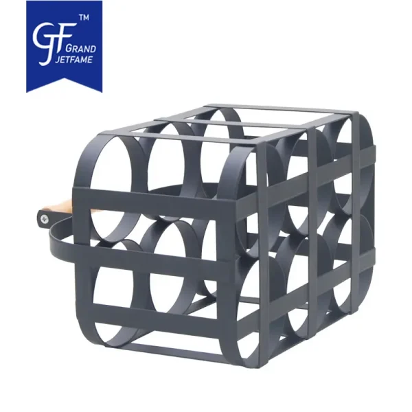 Metal 4/6-Bottle Wine Caddy Beer Bottle Carrier6
