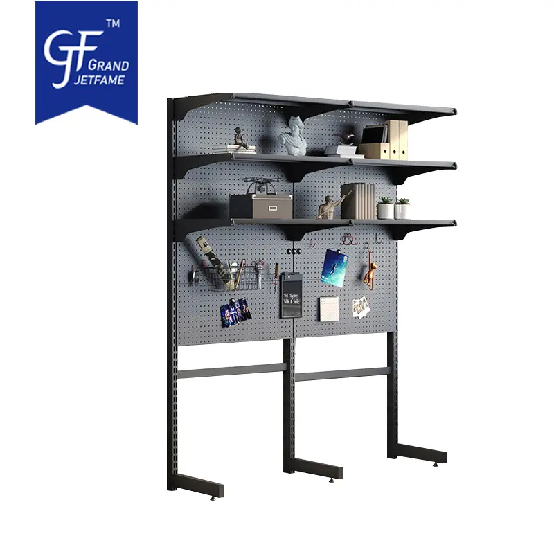 Holesale Home Office Pegboard Cabinet With Metal Tool Board Accessories, Hooks, Baskets, Racks For A Computer Desk, Gaming Table