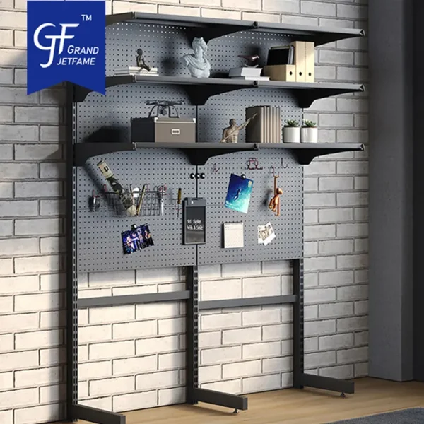 Holesale Home Office Pegboard Cabinet With Metal Tool Board Accessories, Hooks, Baskets, Racks For A Computer Desk, Gaming Table3