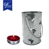 Laser Cutting Wholesale Metal Bucket With Handle For Candle Tea Light Holder1