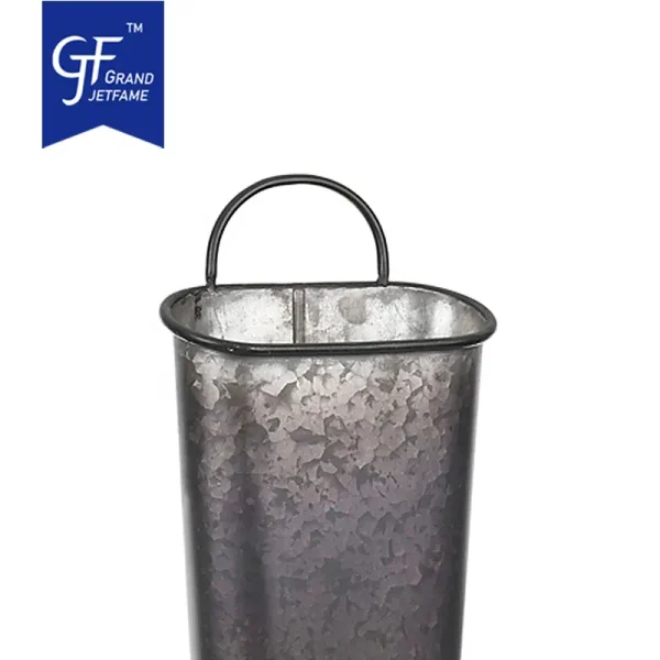 Galvanized Metal Wall Planter Vase Planters Decor for Succulents or Herbs Wholesale3