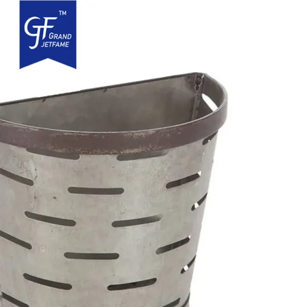 Galvanized Metal Wall Planter Olive Bucket Hanging Wall Vase Planter5
