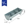Galvanized Tray Feeder Chicken Animal Feeder In Farm Ground Tabletop Decor Wholesale1