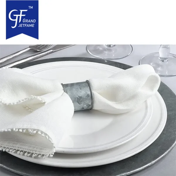 Galvanized Napkin Ring Rustic Design3