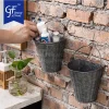Hanging galvanized Mini Buckets Organizer3