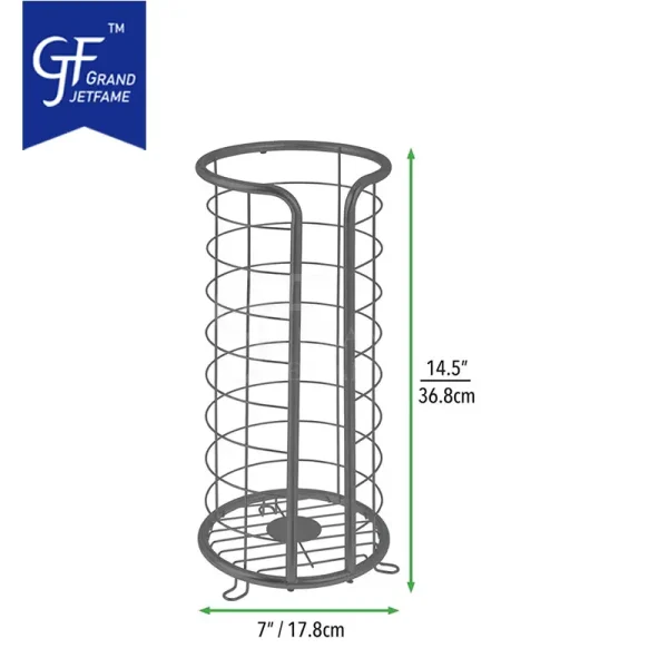 Metal Toilet Paper Holder Free Standing for Bathrom1