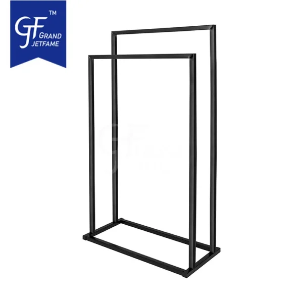 Metal 2-Tier Freestanding Towel Holder Rack