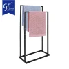 Metal 2-Tier Freestanding Towel Holder Rack1