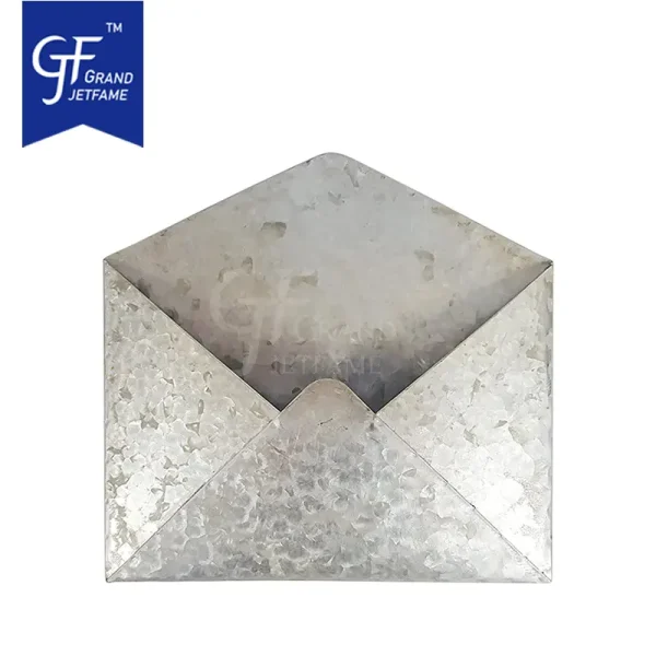 Galvanized metal hanging envelope wall docor Office letter folder and paper storage bag