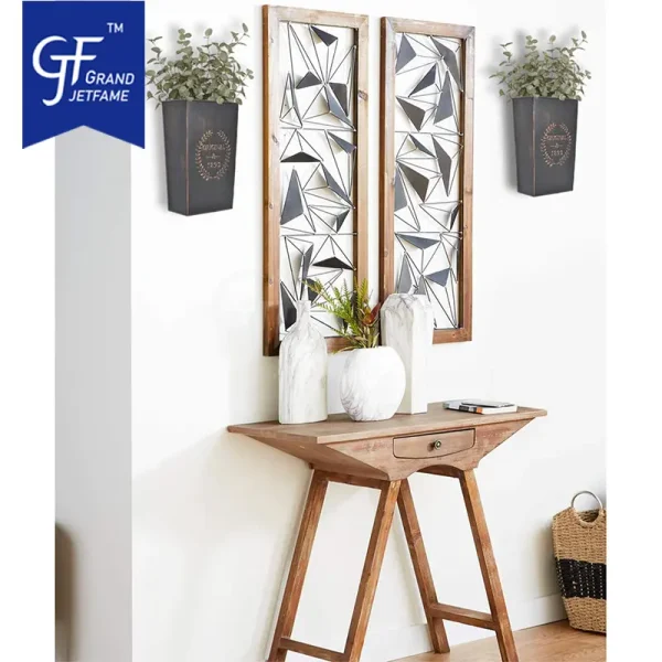 Rustic Metal Wall Planter Home Hanging Wall Vase Pocket for Plants or Flower Indoor or Outdoor Farmhouse Wall Decor4