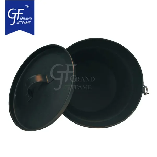 Small metal ash buckets set Ash carrier with lid, shovel and brush3