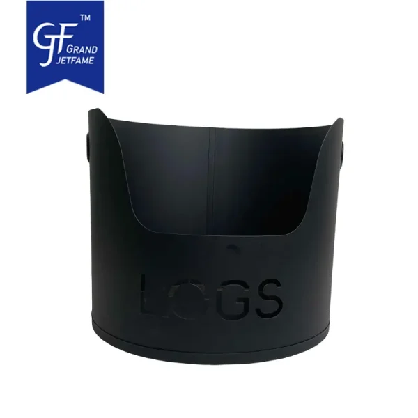 Metal Firewood Bucket Iron Coal Bucket Metal Firewood Holder Wholesale1